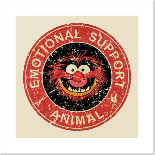 Retro Vintage - Emotional Support Animal Wall Art by FREEDOM FIGHTER PROD